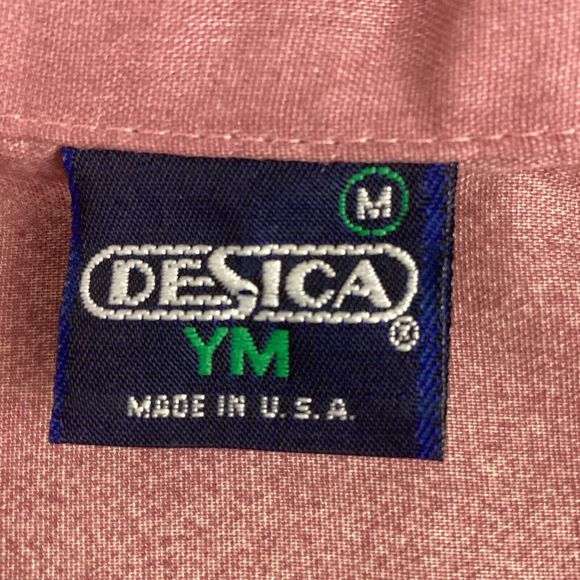 Desica Shirt Men’s Medium Short Sleeve Hawaiian Purple Palm Trees Lightweight - Picture 3 of 11